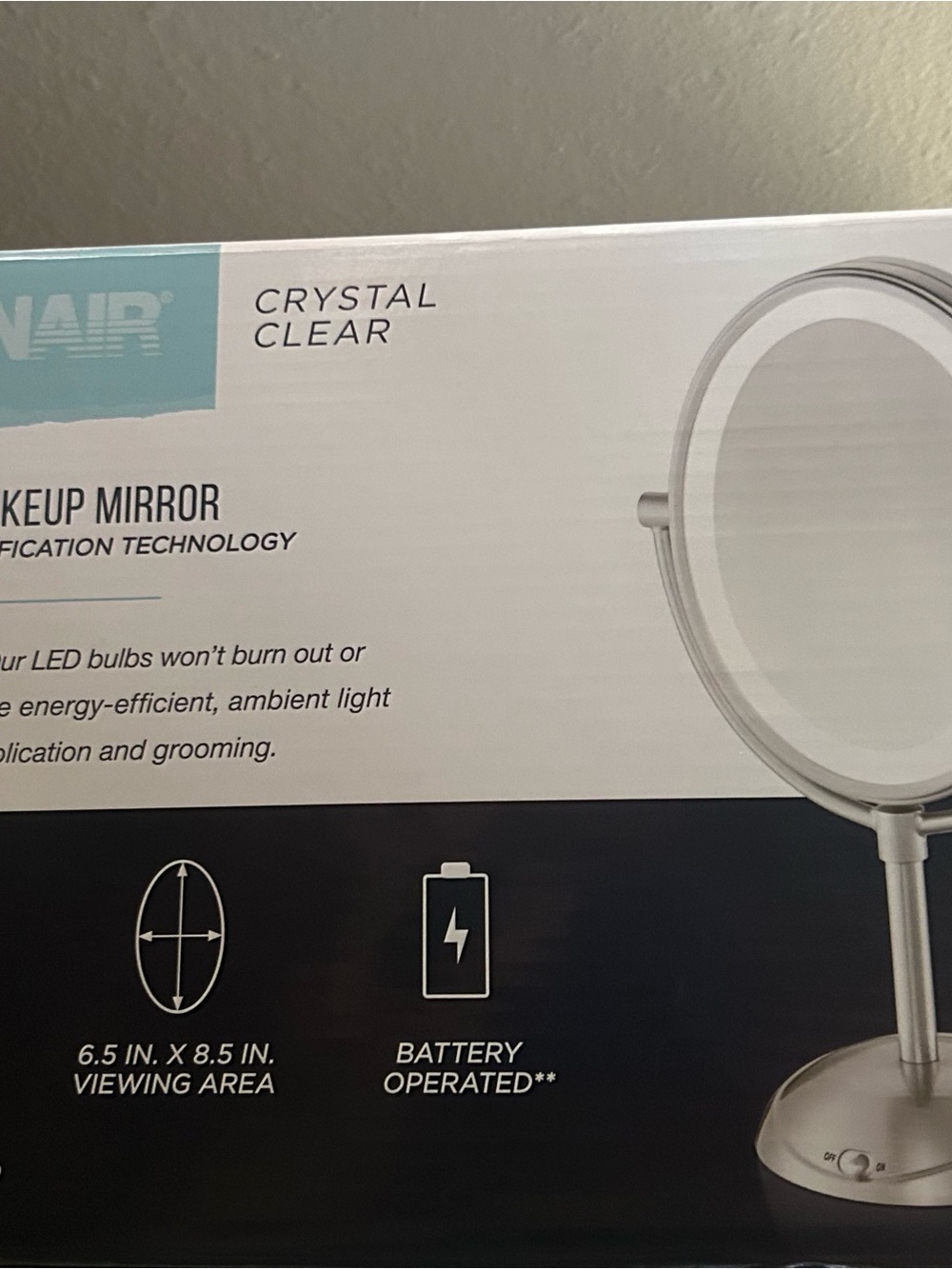 Conair LED Lighted Vanity Mirror - Picture 3 of 3